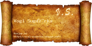 Vogl Sugárka névjegykártya